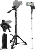 Camera Tripod 69 Inch, Patented 3-Way Swivel Portable Phone Tripod Professional by NIANYISO-Themosttrustworthyoutdooractivitypartner
