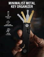 Key Organizer Key Holder Compact Key Case Minimalist Metal Key Chain Key Holder - Image 3