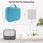 Travel Makeup Bag with LED Mirror and 10x magnifying glass with 3 Lighted - Image 8