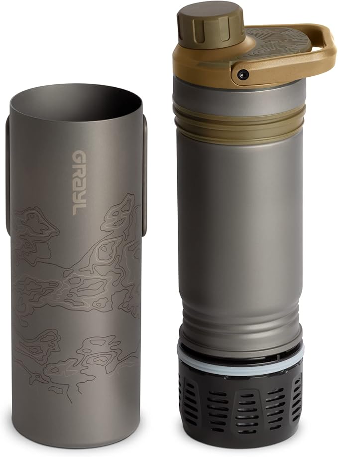 GRAYL UltraPress Titanium 16.9 oz Water Purifier & Filter Bottle - Image 2