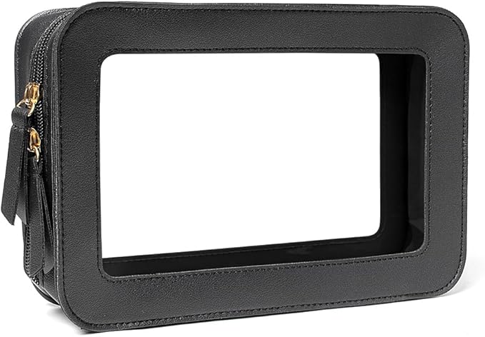 Clear Makeup Bag Small, TSA Approved Portable Toiletry Bag - Image 2