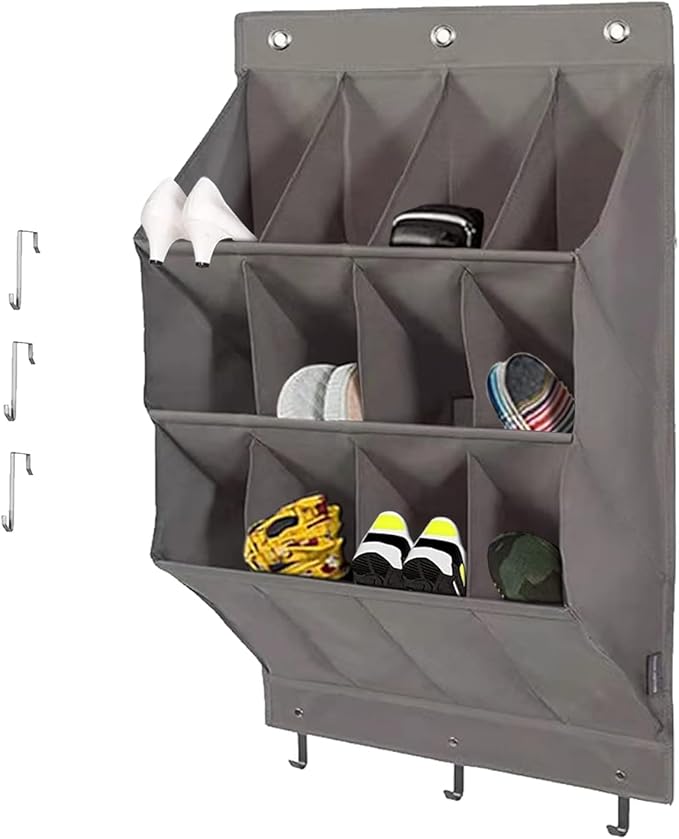 Over the Door Shoe Organizer, Oxford 600D Fabric Shoe Storage Rack by NELLHOMY