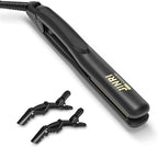 JINRI Titanium Plate Hair Straightener, 200℃ High Heat, 0.8" Mini Size, Dual Voltage for Global Travel, Suitable for All Hair Types & Styles