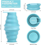 Nefeeko Collapsible Water Bottle, 17oz Reuseable BPA Free Silicone Foldable - Image 2