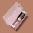 Fast Dry Round Brush with Ceramic Ion Thermal Barrel and Nylon Bristles,Argan oil Round Hair Brush for Blow Drying,Styling,Curling,Straightening, for All Hair Types-53mm