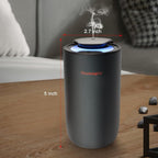 Air Oil Diffuser for Home Waterless Essential Oil Diffuser, Rechargeable USB Aromatherapy Scent Diffuser with LED Lights, Home Fragrance Diffuser for Room, Studio, Office, Bedroom-Black