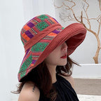 Women Wide Brim Sun Hats Metal Wired Edge Summer UV Protection Beach Fishing Hat - Image 3