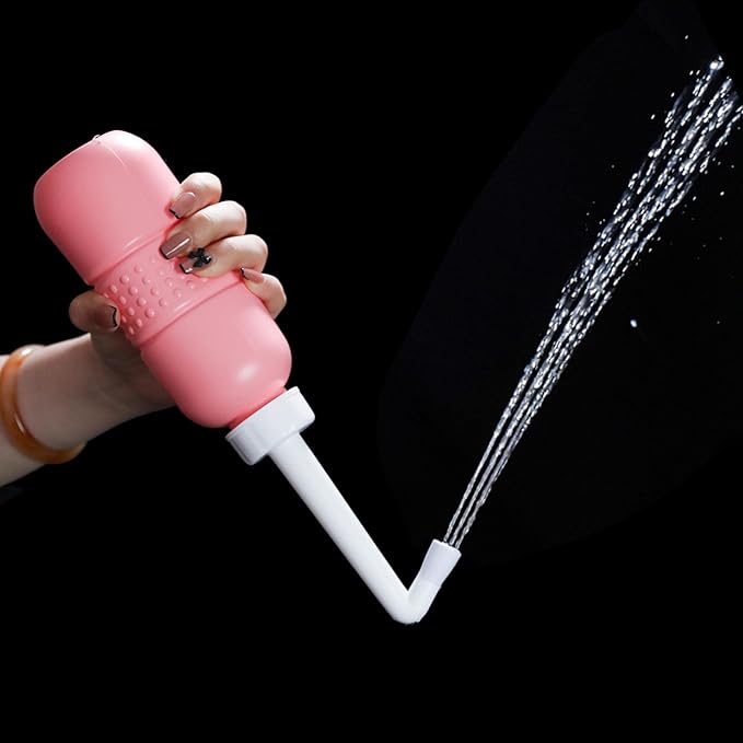 2PCS Pink+Blue Portable Bidets +Water Seal Cap - 15oz Peri Bottle - Image 6