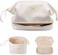 Gifts for Girls, Initial Large Makeup Bag, Personalized Double Layer Cosmetic by Vogewood