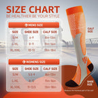Compression Socks 4 Paris for Women & Men 20 (S/M / 01 Blue| Orange| Green| Black)