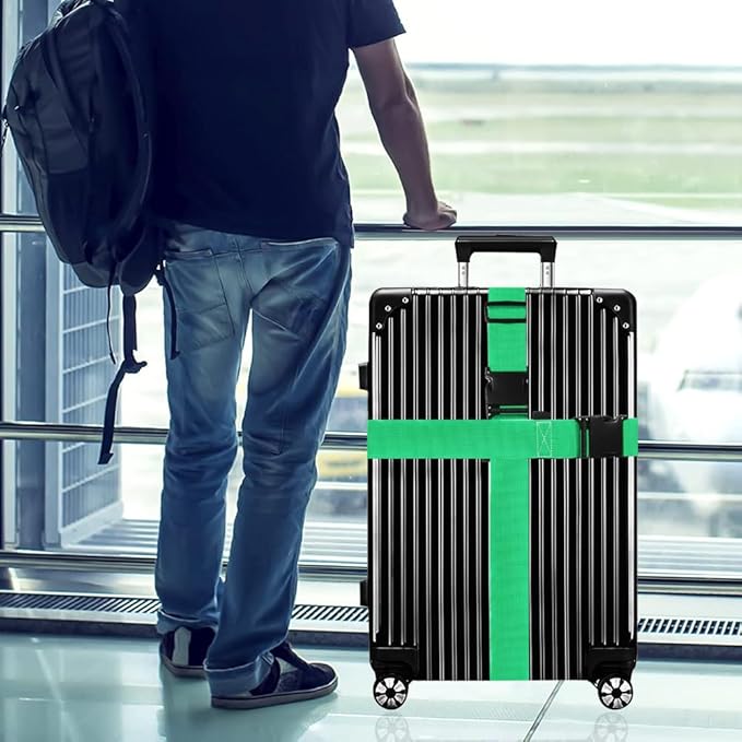 Luggage Straps for Suitcases TSA Approved-2 Pack Bright Personalized Luggage - Image 6