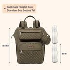 BabbleRoo Diaper Bag Backpack, Stroller Straps & Pacifier Case, Unisex Stylish - Image 2
