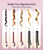 Curling Iron 1 1/2 Inch for Big Curls, 14 Heat Settings Big Barrel 1.5 Inch, Ceramic Large Barrel Curling Iron 1 1/2 Inch with Argan Oil Infused,