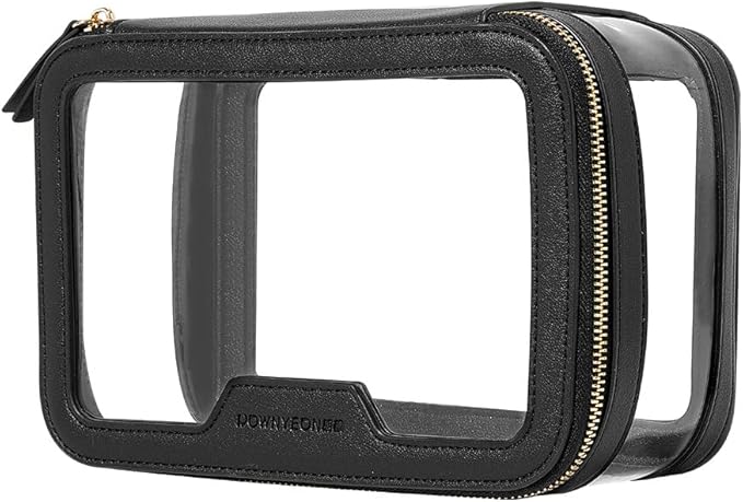 ROWNYEON Clear Makeup Case Toiletry Bag Multipurpose Travel Makeup Train Case by CAMDEEZ