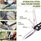 14 in 1 Multitool Pliers Gives One Whistle as a Gift, Professional Pocket - Image 6