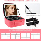 Travel Makeup Bag for Makeup Artists Large Makeup Case, - Image 2