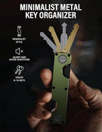 Key Organizer Key Holder Compact Key Case Minimalist Metal Key Chain Key Holder - Image 3