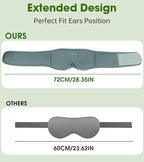 Bamboo Cotton Sleep Mask with Bluetooth Wireless Headphones - Image 4