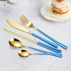 AARAINBOW 6 Pieces 18/8 Stainless Steel Flatware Set Portable Reusable Cutlery - Image 5