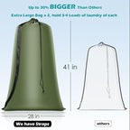 Heavy Duty Laundry Bag 2 Pack XL Nylon Laundry Bags - Image 2