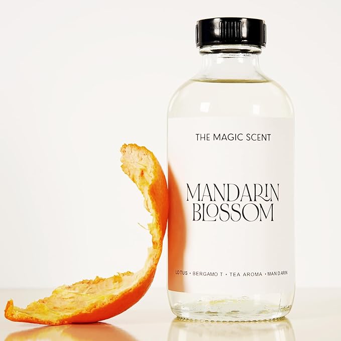The Magic Scent Mandarin Blossom Diffuser Oil - Hotel & Home Luxury Scents Inspired by Maldives - Diffuser Oil Scents for Home Designed for Use in All Diffusers - 16.9 fl oz, 500 mL