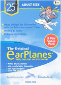 New Super Soft Adult EarPlanes® Ear Plugs Airplane Travel Ear Protection 3 Pair by Cirrus+Healthcare+Products