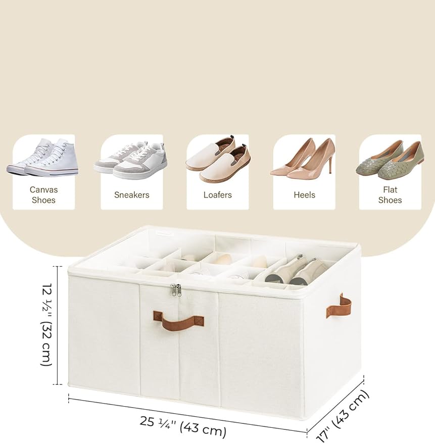 StorageWorks Shoe Organizer for Closet, Fits up to 24 Pairs, Shoe Cubby Storage - Image 3