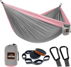 Camping Hammock, Super Lightweight Portable Parachute Hammock by AnorTrek