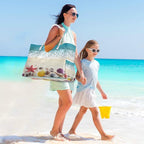 senya Large Beach Bags Totes Canvas Tote Shoulder Bag Soft Wave Water Resistant - Image 6