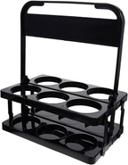 Plastic Foldable Cup Holder, 13 inches, Holds 6 Beverages, Portable by AIYoo