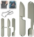 Kopak 2 in 1 Camping Eating Utensils Set, Reusable Magnetic Camping Utensils Set by Unknown