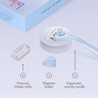 Billie Women's Razor Kit with 5 Blades + Dermaplane Starter Kit with 3 Refill - Image 3