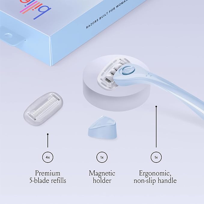 Billie Razors for Women Shave Kit – Women’s Razor + 4 x 5-Blade Razor Refills + - Image 2