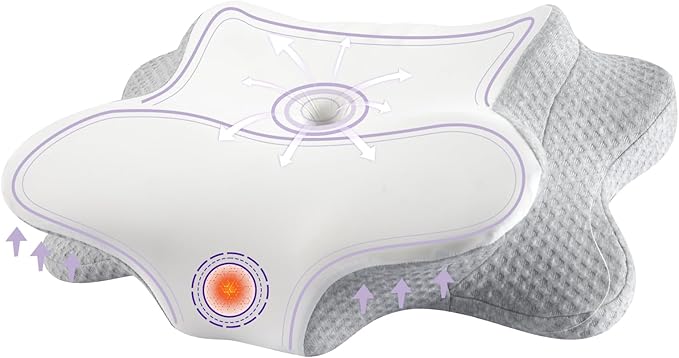 Cervical Neck Pillow for Neck Pain Relief by FUNCCUBE