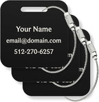 Custom Metal Luggage Tags by Legit3D