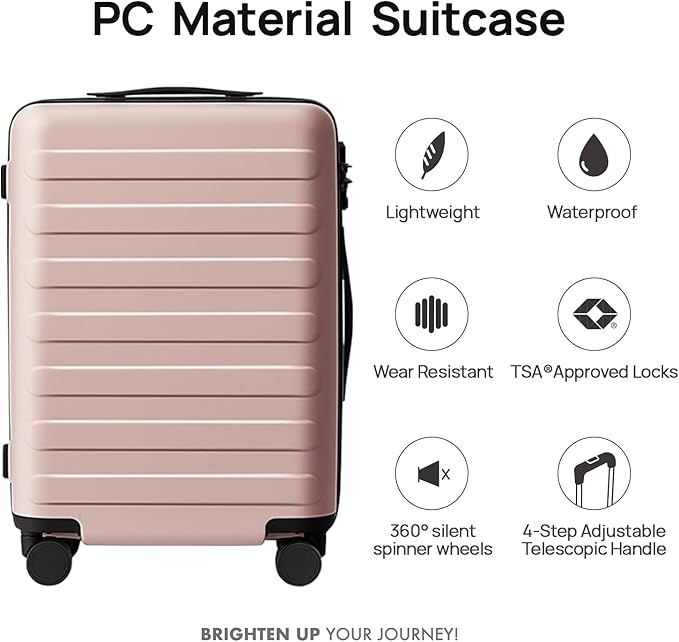 Carry on Luggage 22 X 14 X 9 Airline Approved, 20 Inch Luggage - Image 2