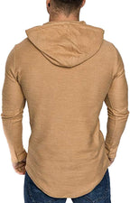 Lexiart Mens Fashion Athletic Hoodies Sport Sweatshirt Solid Color Fleece - Image 5