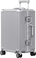 AnyZip Carry On Luggage PC+ABS Aluminum Frame Zipperless Luggage Hard Shell by YourBestTravelChoice