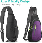 TITECOUGO Small Sling Bag, Lightweight Crossbody Backpack - Image 3