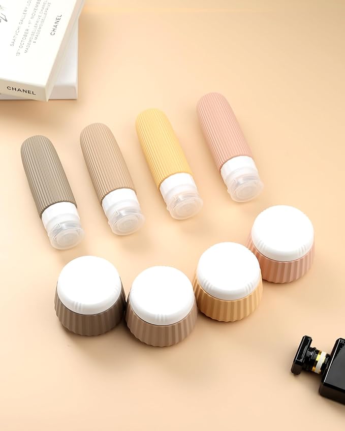 Travel Bottles 8 Pack, TSA Approved 3 oz Toiletries Containers, Leak Proof - Image 6