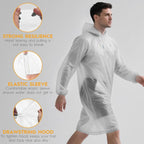 Bruvoalon 6 & 20 Pack Disposable Rain Ponchos - Image 3