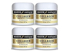 MASON NATURAL Collagen Premium Skin Cream - Anti Aging Face and Body Moisturizer, Intense Skin Hydration and Firmness, Pear Scent, Paraben Free, 2 OZ (4-Pack)