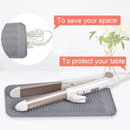 IKOCO Heat Gloves for Hair Styling, Heat Resistant Gloves with Silicone Mat Pouch for Curling Iron, Flat Iron, Straightener, Hot Hair Tools