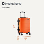 Amazon Basics 21" Hardside Carry-On Luggage, Hardshell Suitcase - Image 6