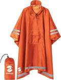 SaphiRose Hooded Rain Poncho Waterproof Raincoat Jacket by SaphiRose
