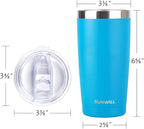 SUNWILL Travel Coffee Tumbler 20 oz, Insulated Mug - Image 3
