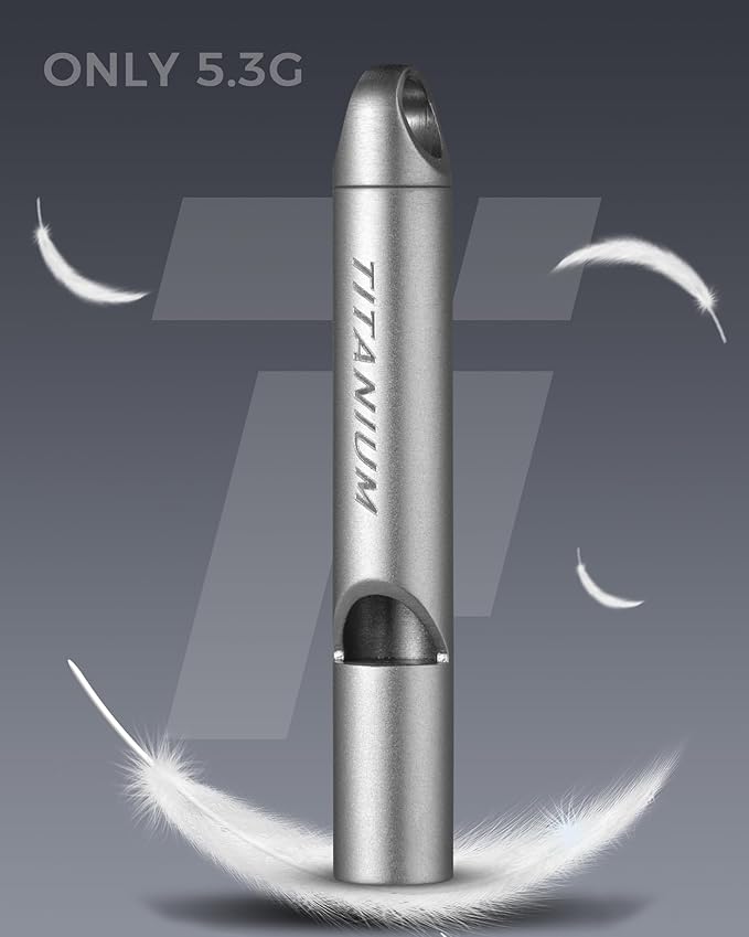 Titanium Emergency Whistle, Survival Safety Whistles - Image 3
