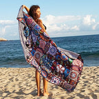 Quick Dry Microfiber Beach Towel (Mandala / Extra Large 78x35")