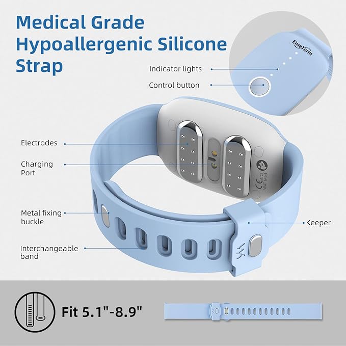 EmeTerm Fashion Anti-Nausea Wristband Relieve Morning Motion Travel Sickness - Image 6