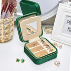 TAIMY Plush Velvet Travel Jewelry Box, Small Travel Jewelry Case, Portable Mini - Image 4